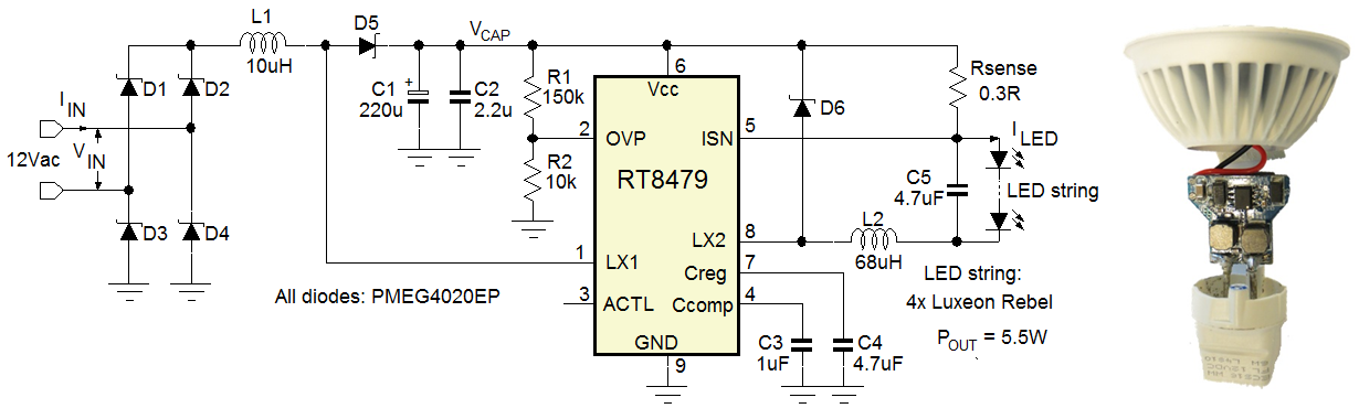 Led Light Bulb Schematic - Wiring Diagram Schemas